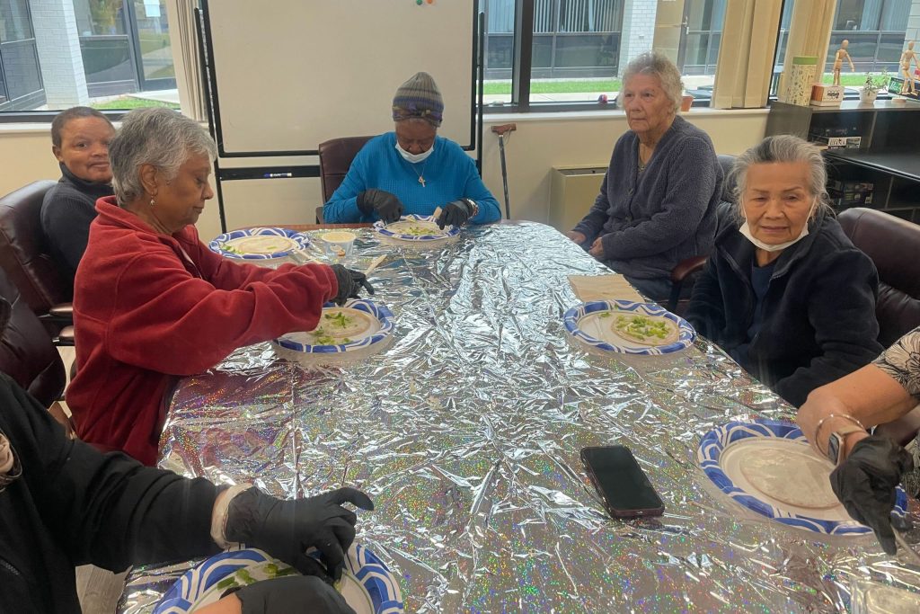 Tortilla Pinwheel Making Activity at Worldshine Frederick