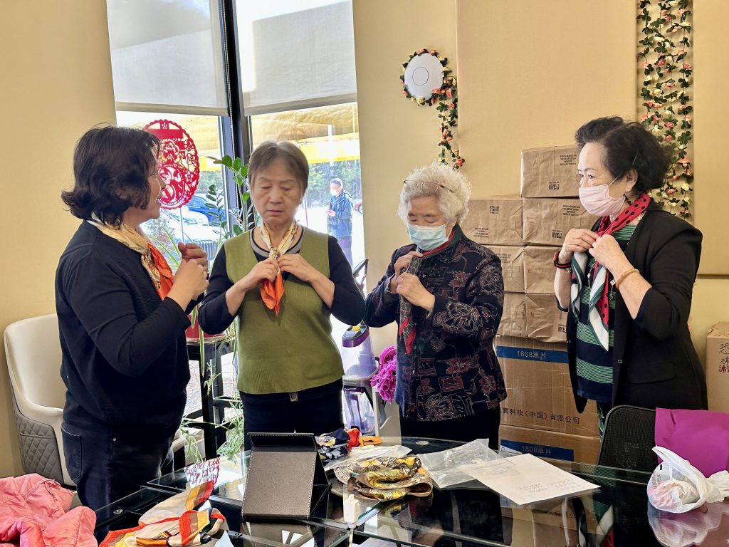 Foulard-Tying Activity at WorldShine Beltsville Center
